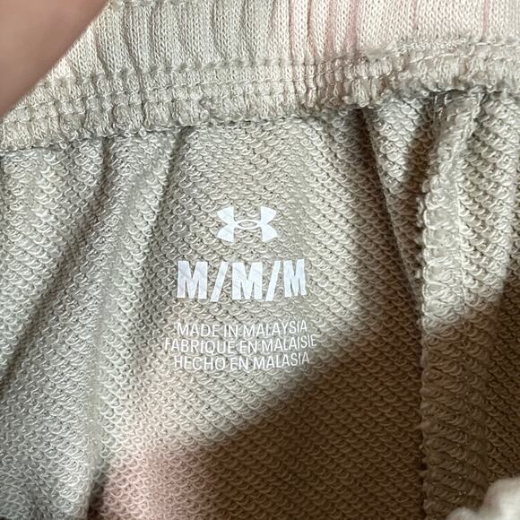 Under Armour Men's 6" Rival Terry Shorts tan medium - Picture 5 of 7